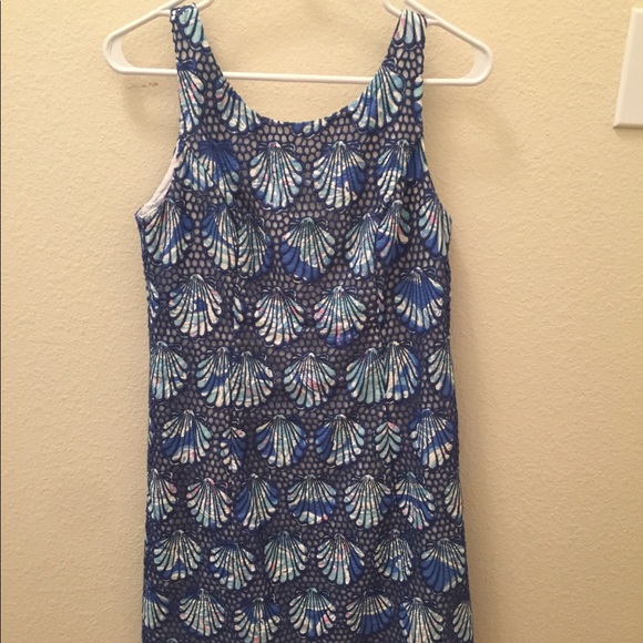 Lilly Pulitzer Aralyn Shell Eyelet Shift Dress - Picture 2 of 4